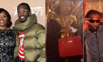 Rapper Offset Gifts His Mother A Birkin Bag With $50k Dollars Cash Inside The Bag (Video)