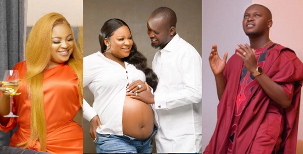 “Thank God For Shining Your Light On My Family” - Actress Bimbo Afolayan And Husband, Okiki Grateful As They Welcome First Child In The US (Photos)