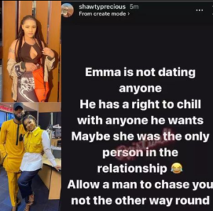 “Allow A Man To Chase You Not The Other Way Round” - Lady Allegedly Caught With Emmanuel Umoh In Dubai Throws Shade At Liquorose 