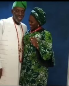 "In Sickness & In Health"- Lovely VIDEO of Actress Joke Silva Dressing Up Olu Jacobs In A Photo Shoot For His 80th Birthday (VIDEO)