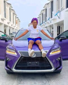 "Thanks To Everyone That Supports Me"- Singer, Guchi Says As She Gifts Herself A Lexus (Photos)