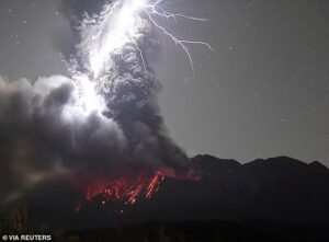 Volcano In Japan Erupts And Rains Ash Down On Residents Up To 1.5 Miles Away