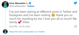  “2 Years Of Love, Support, Patience And Loyalty” – Erica Nlewedim And Kiddwaya Appreciates Fans As They Celebrates 2 Years After BBNaija