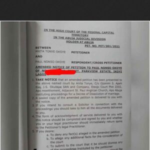 Singer, Paul Okoye’s Wife, Anita Okoye Allegedly Sue Him In Court For Sleeping With Their Housemaid (Court Document + Chats)