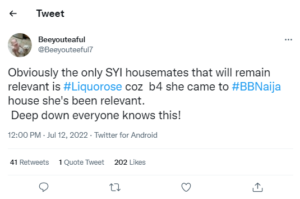 The Only Bbnaija SYE Housemate That Will Remain Relevant – Fan Reveals