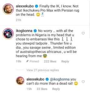 “Thunder Fire U Dia , You Savage Swine” - Actor, Ik Ogbonna L@shes Out As Alex Ekubo Embarrasses Him By Releasing Photo Of His Real Bald Head