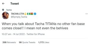 Titans Are Bigger Than Beyonce’s Fanbase, Beyhives -  Bbnaija’s Tacha Brags