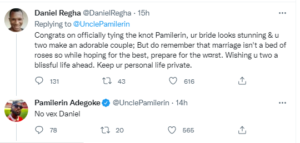“Prepare For The W0rst” - Daniel Regha Tell Media Personality, Pamilerin Adegoke As He Gets Married(Video)