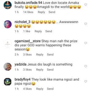 "Love Don Finally Find Amaka, Phyna Go Rest Now"- Netizens React To Videos Of Amaka And Giddyfia Cuddling 