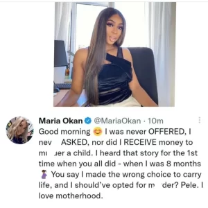 No one gave me any st!nking money for an ab@rtion- Maria Okan recounts how she discovered she was going to raise her daughter with her alleged babydaddy rapper Olamide alone