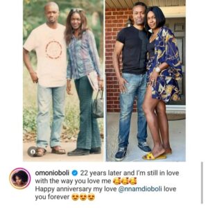 "22 Years Later & I'm Still In Love With You"- Actress Omoni Oboli Celebrates 22nd Wedding Anniversary With Husband (PHOTOS)