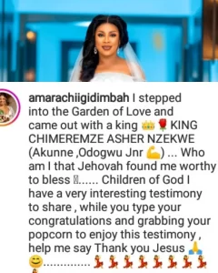 "I Stepped Into The Garden And Brought Out A King "Actress, Amarachi Writes As She Welcomes A Baby Boy.
