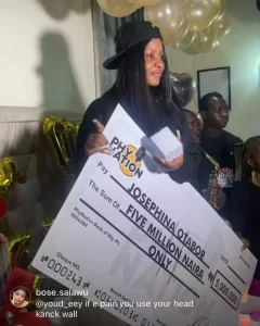 "Keep Being Real"- Fans Of Bbnaija Winner, Phyna Gift Her 5 Million Naira, Money Cake & Fashion Accessories  (Photos & Videos)