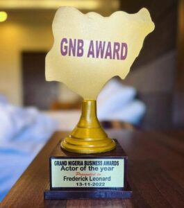 "A November To Celebrate"- Actor Frederick Leonard Writes As He Wins Best Actor Award 