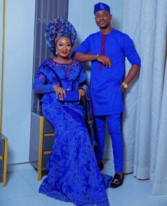 Mo Bimpe Adebimpe Adedimeji and her husband Lateef Adedimeji celebrate their first year wedding anniversary 