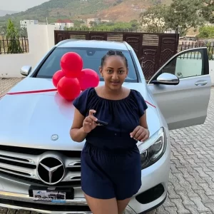 "I'm Glad I Said Yes To You.."- Josh2funny Wife Writes As Her Husband Surprises Her With A Brand New Car (PHOTOS)