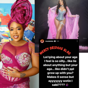 Media personality, Moet Abebe, has reacted after old photos of ChiChi resurfaced on social media.