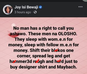 Joy bewaji on frodd