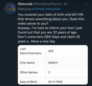 Mercy eke PVC age