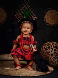"My Twin, Joy Giver, My First Fruit"- Actor Williams Uchemba & Wife Celebrates Daughter's First Birthday (PHOTOS)