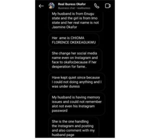 "Jasmine is my daughter not my girlfriend"- Mr Ibu replies wife & gistlover