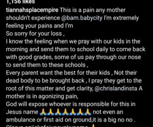 "No Parents Deserve this"- Actress Mercy Johnson, Iyabo Ojo & Toyin Lawani calls Out Chrisland Over The Death Of Student, Whitney 