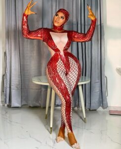 "See As You Resemble Spider Woman, You Need To Fire Your Stylist"- Destiny Etiko Dr@gged By Netizens Over Valentine Outfit (PHOTOS)