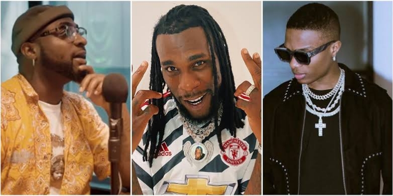 Davido, Wizkid And Burna boy