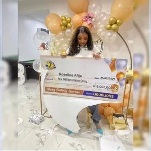 "Best Fan base"- Reactions As Fans Gift Liquorose Six Million Naira, A Motorcycle For New Logistic Business, School Items To Students & Other Gifts (VIDEO/PHOTOS)
