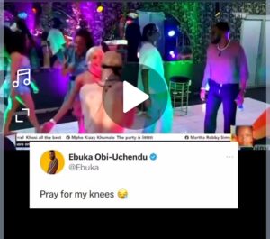 Ebuka in Saturday night party 