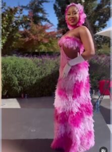 Reality TV Star Erica Nweledim Reacts After Netizens Dragged Her For Poor Outfit To SA Queen Charlotte Movie Premiere (DETAILS)