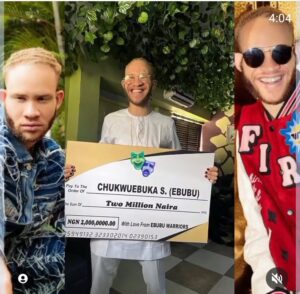 BBTitans Ebubu Receives 2 Million Naira, Dollar Trees, Luxury Shirts & Other Gifts From His Fans (VIDEO)