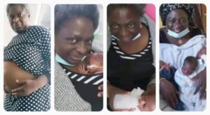 Nigerian Woman Who Waited For The Fruit Of The Womb For 21 Years, Gives Birth To Triplets At 54.