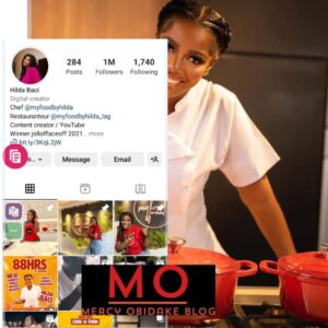 Hilda Baci one million followers 