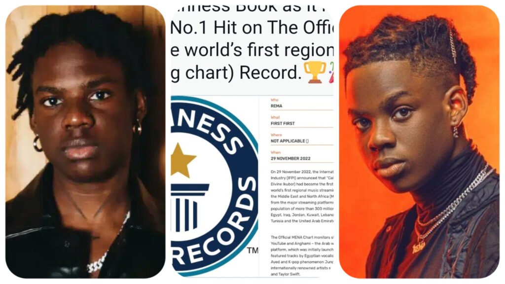 Singer Rema Makes History As First African Artist To Hold Guinness