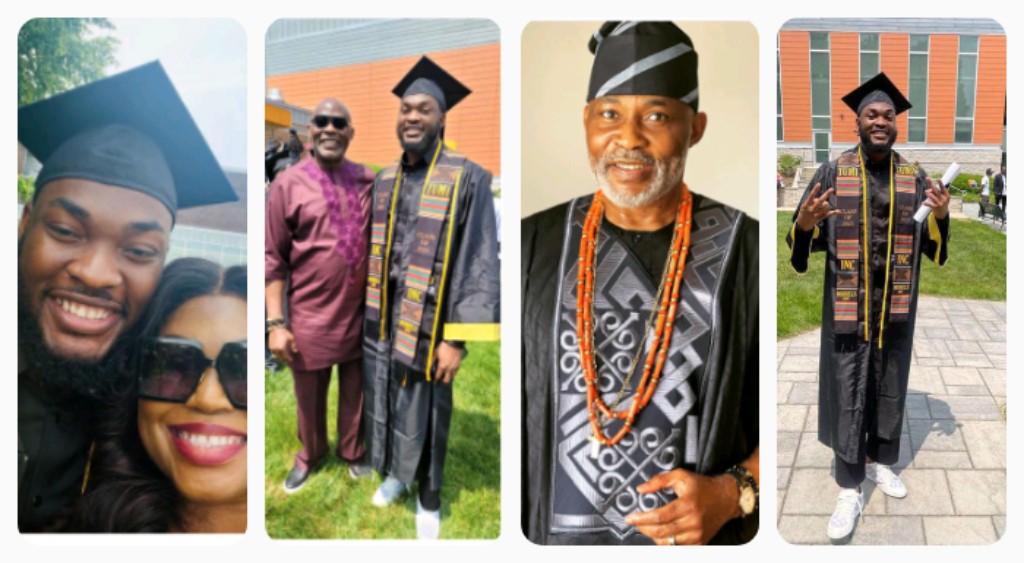 "THE EMPEROR! THE CONQUEROR!! THE LION !!"- Actor RMD Shares Excitement As His Son Graduates From The University (PHOTOS)