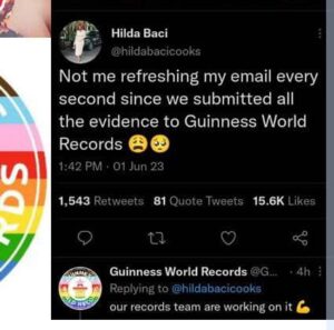 Chef Hilda Baci on Guinness world records