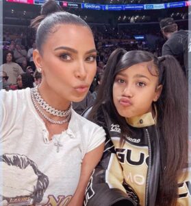 Kim Kardashian on daughter north birthday