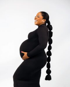 "Excited And Waiting In Praise And Thanksgiving In Arrival Of Our 3rd Bundle Of Joy" - Popular Event Planner, Sandra Ikeji Writes As She Shares Baby Bump Photos