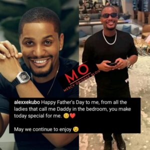 "All The Ladies That Call Me D@ddy In The Bedroom, You Make Today Special For Me"- Alex Ekubo Father's Day Message To Himself Stirs Reactions Online After Gay Allegations 