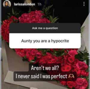 Larrisa London on Davido
