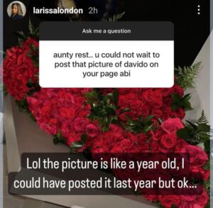 Larrisa London on Davido