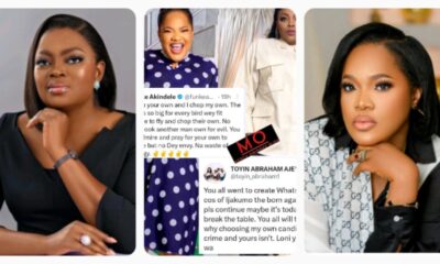 "Don’t waste your energy on envy" — Actress Funke Akindele advises her colleagues & others few days after Toyin Abraham cried out about people mad mouthing her movie