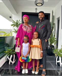 Cynthia and Ebuka on father's day