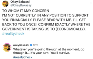 Okey Bakassi on Nigerian economically