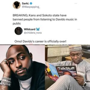 Davido music ban in Sokoto and Kano