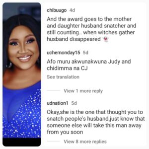 "She Sells Ill!cit Alcohol & Has Three Husbands....Was She The One That Taught You How To Snatch Yul Edochie"- Netizens Tr0ll Judy Austin & Her M0ther (Detail)