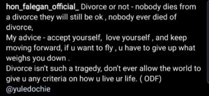 Falegan on May and Yul Edochie divorce