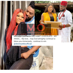    "My ANGEL, MY Love, Hot Chocolate..."- Actor Jerry Williams Pens Sweet Note To Destiny Etiko On Her Birthday (PHOTOS)