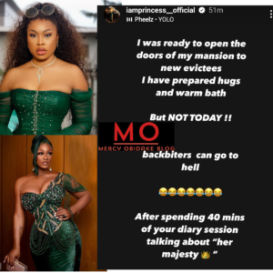"Backb!ters Can Go To Hell....."- BBN Princess Jubilates Over Uriel's Eviction (Read Her Full Post)